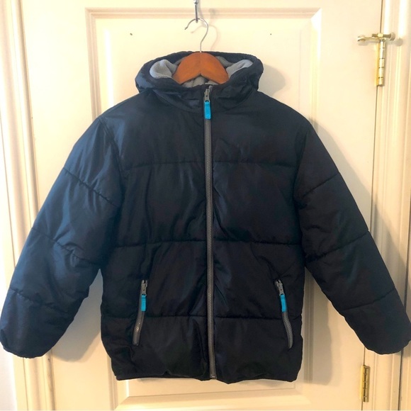 Old Navy Other - Old Navy Boys Full Zip Insulated Winter Hooded Puffer Jacket Coat Size LG 10-12